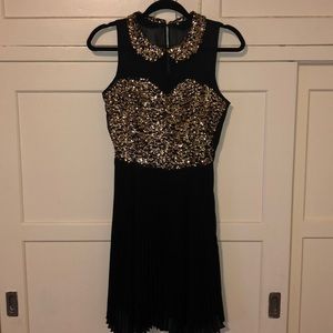 Tuxedo glitter dress